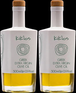Two Bottles of Kiklos Olive Oil